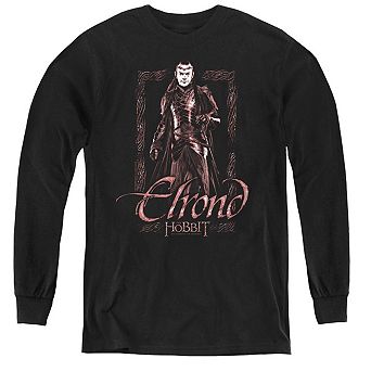 The Hobbit Elrond Stare Youth Long Sleeve T-shirt