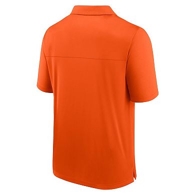 Men's Fanatics Branded Orange Philadelphia Flyers Left Side Block Polo