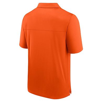 Men's Fanatics Branded  Orange Philadelphia Flyers Left Side Block Polo