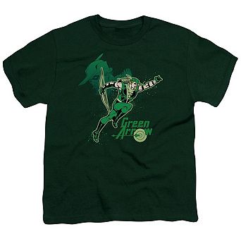 Dc Comics Green Arrow Green Arrow In Action Short Sleeve Youth T-shirt
