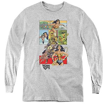 Wonder Woman75 Comic Page Youth Long Sleeve T-shirt