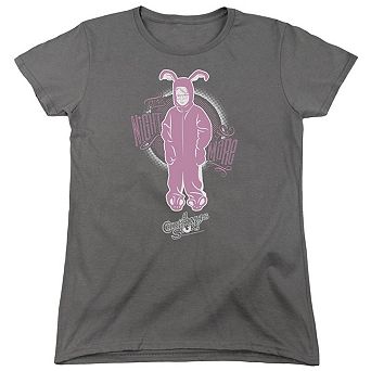 A Christmas Story Pink Nightmare Short Sleeve Womens T-shirt