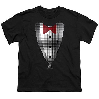 Big Bang Theory Pixelated Tux Short Sleeve Youth T-shirt