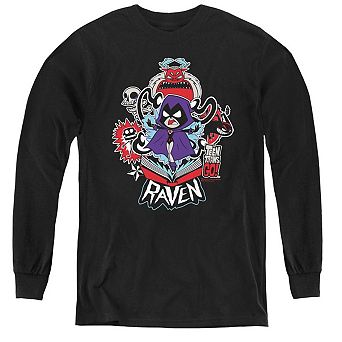 Teen Titans Go Raven Youth Long Sleeve T-shirt
