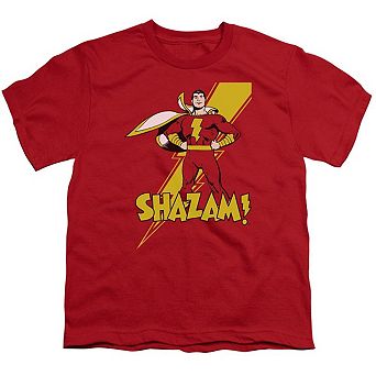 Dc Comics Shazam Shazam Short Sleeve Youth T-shirt