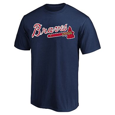 Men's Profile Ronald Acuna Navy Atlanta Braves Big & Tall Name & Number T-Shirt