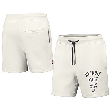 Men's NBA x Staple Cream Detroit Pistons Heavyweight Fleece Shorts