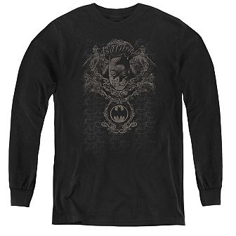 Batman Dark Knight Heraldry Youth Long Sleeve T-shirt
