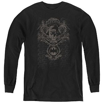 Batman Dark Knight Heraldry Youth Long Sleeve T-shirt