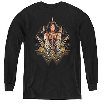 Wonder Woman Movie Wonder Blades Youth Long Sleeve T-shirt