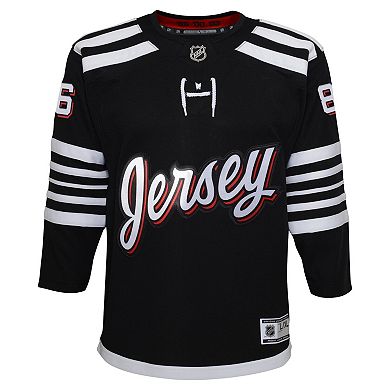 Youth Jack Hughes Black New Jersey Devils Alternate PremierÂ Player Jersey