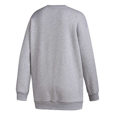 Women's adidas Gray Mississippi State Bulldogs Vintage Stylin Pullover Sweatshirt