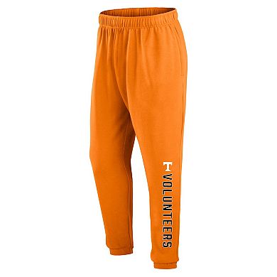 Men's Fanatics Branded Tennessee Orange Tennessee Volunteers Chop Block Fleece Sweatpants