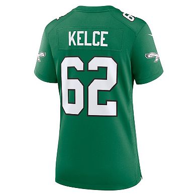 Women's Nike Jason Kelce Kelly Green Philadelphia Eagles Player Jersey