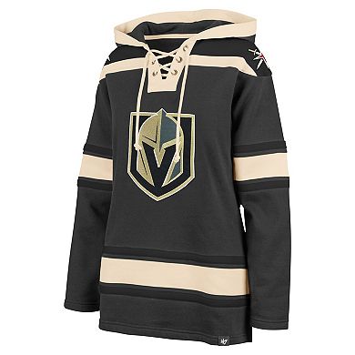 Women's '47 Gray Vegas Golden Knights Superior Lacer Pullover Hoodie