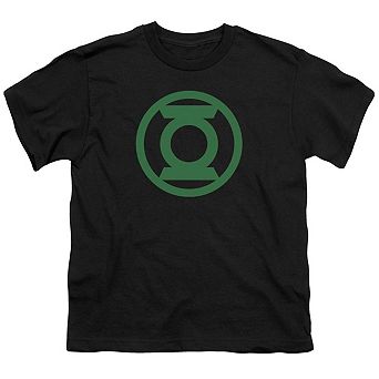 Green Lantern Green Emblem Short Sleeve Youth T-shirt