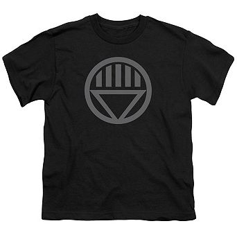Green Lantern Grey Emblem Short Sleeve Youth T-shirt
