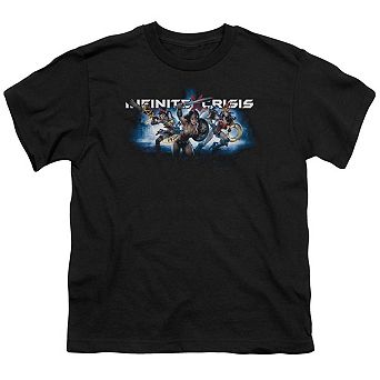 Infinite Crisis Ic Blue Short Sleeve Youth T-shirt