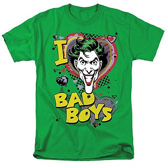 Dc Comics I Heart Bad Boys 2 Short Sleeve Adult T-shirt