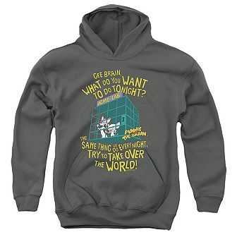 Pinky And The Brain The World Youth Pull Over Hoodie