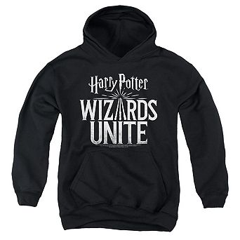 Harry Potter Wizards Unite Wizards Unite Logo Youth Pull Over Hoodie