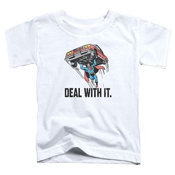 DC Comics Deal With It Short Sleeve Toddler T-Shirt