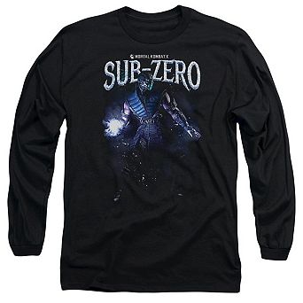Mortal Kombat Sub Zero Long Sleeve Adult T-shirt
