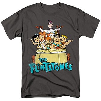 The Flintstones Ride On Short Sleeve Adult T-shirt