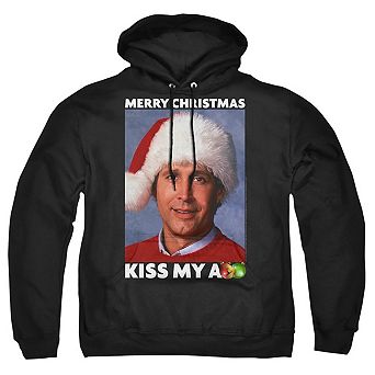 Christmas Vacation Merry Kiss Adult Pull Over Hoodie