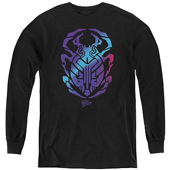 Blue Beetle Scarab Youth Long Sleeve Sweatshirt