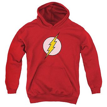 Dc Comics Flash Flash Logo Youth Pull Over Hoodie