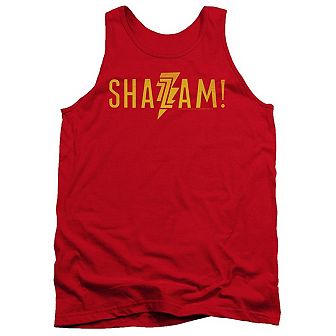Shazam Movie Flat Logo Adult Tank Top