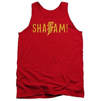 Shazam Movie Flat Logo Adult Tank Top