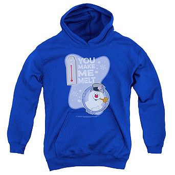 Frosty The Snowman Melt Youth Pull Over Hoodie
