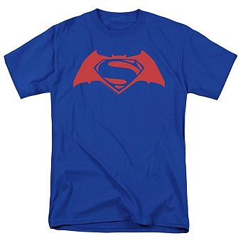 Sticker & Shirt Batman V Superman Simple Logo Short Sleeve Adult T-Shirt