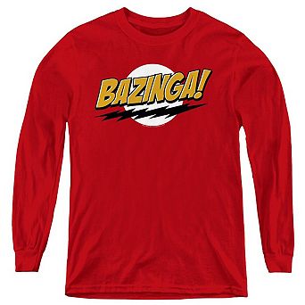 Big Bang Theory Bazinga Youth Long Sleeve Sweatshirt