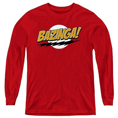 Big Bang Theory Bazinga Youth Long Sleeve Sweatshirt