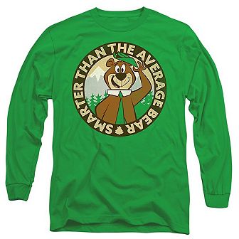 Yogi Bear Smarter Than Average Long Sleeve Adult T-shirt