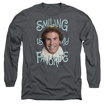 Elf Smiling Long Sleeve Adult T-shirt