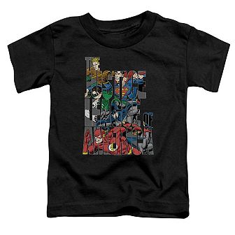 Jla Lettered League Short Sleeve Toddler T-shirt
