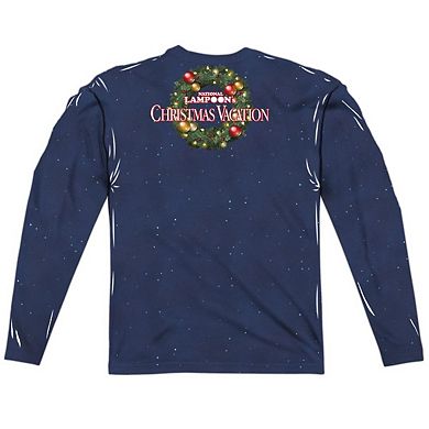 Christmas Vacation Electrified Long Sleeve Adult Poly Crew T-shirt