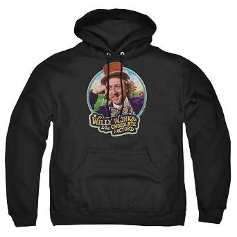 Willy Wonka And The Chocolate Factory Its Scrumdiddlyumptious Adult Pull Over Hoodie
