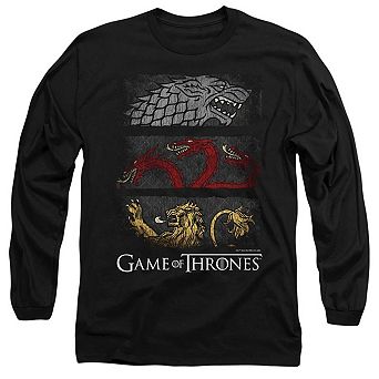 Game Of Thrones Sigil Banners Long Sleeve Adult T-shirt
