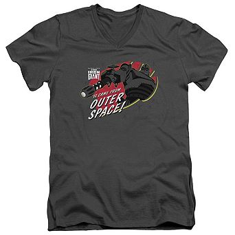 Iron Giant Outer Space Short Sleeve Adult V Neck T-shirt
