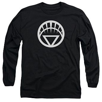 Green Lantern White Emblem Long Sleeve Adult T-shirt