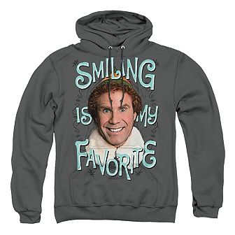 Elf Smiling Adult Pull Over Hoodie