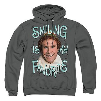 Elf Smiling Adult Pull Over Hoodie