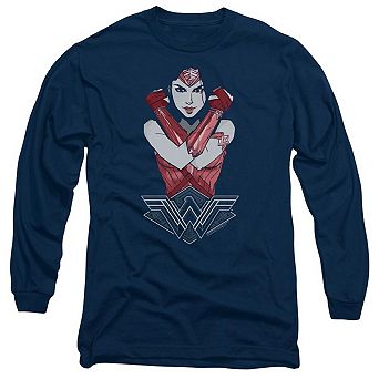 Wonder Woman Movie Amazon Long Sleeve Adult T-shirt