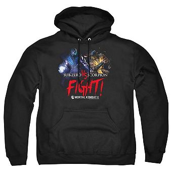 Mortal Kombat X Fight Adult Pull Over Hoodie