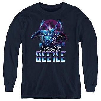 Blue Beetle City Protector Youth Long Sleeve Sweatshirt